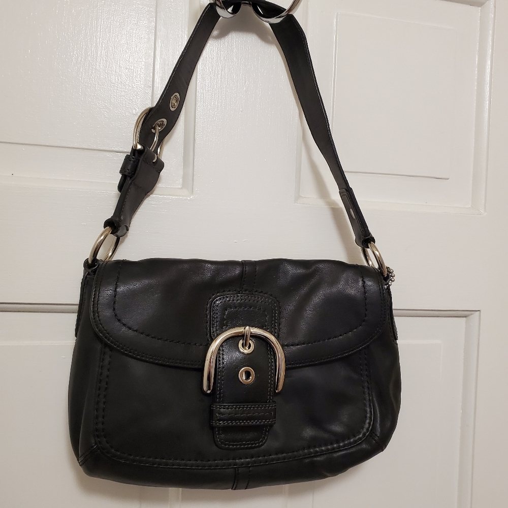 Coach Black Leather Soho Bag